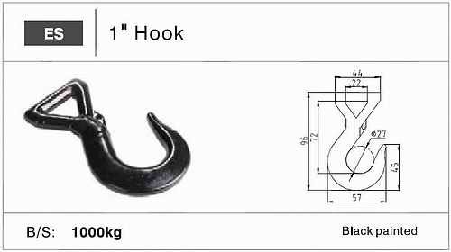 1' sling hook