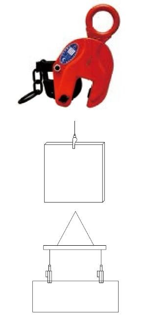 CDH vertical lifting clamp dimensions