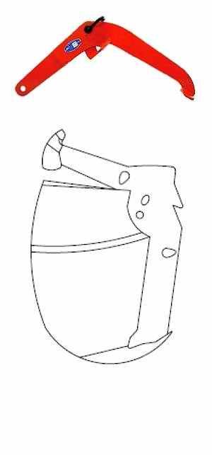 drum lifting clamp dimensions