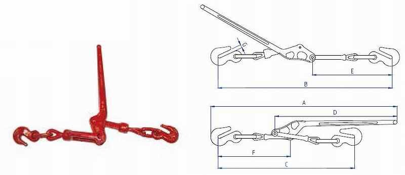 lever load binder dimensions