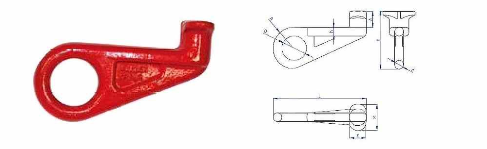 straight container hook size chart