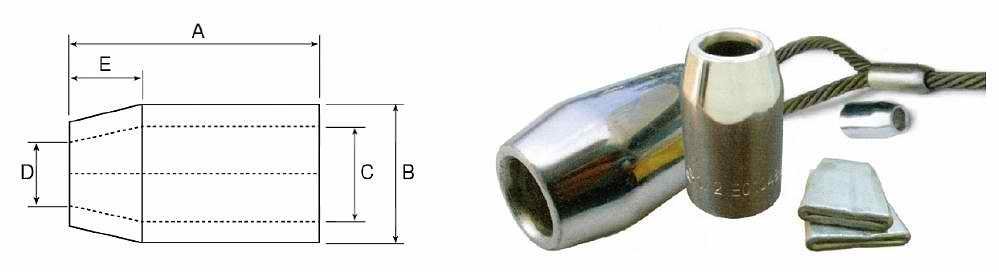Steel Swaging Sleeve (S-505) dimensions