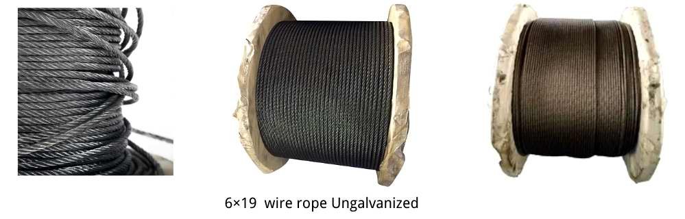 6x19 Ungalvanized Wire Rope