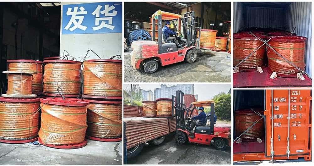 wire rope packaging & delivery