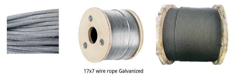 17x7 Galvanized Wire Rope