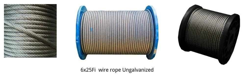 6x25 Ungalvanized Wire Rope