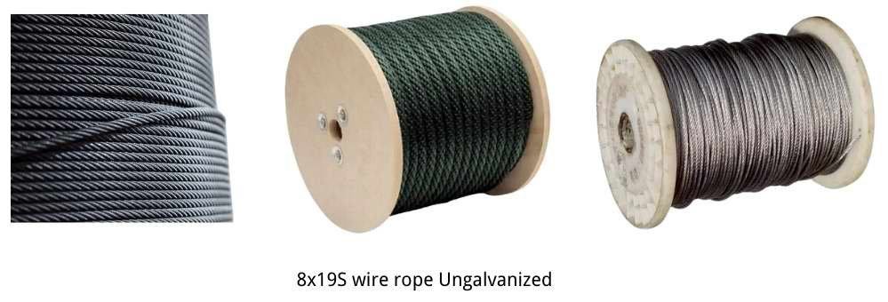 8x19S Ungalvanized Wire Rope